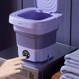 Máquina de lavar roupas portátil e dobrável com Turbina Ecológica - iBuy™