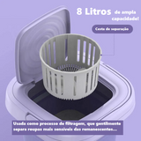 Máquina de lavar roupas portátil e dobrável com Turbina Ecológica - iBuy™