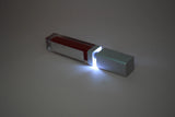 Tube recipiente com LED e espelho para maquiagem noturna recarregável - iBuy™