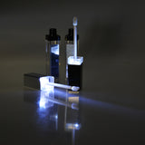 Tube recipiente com LED e espelho para maquiagem noturna recarregável - iBuy™